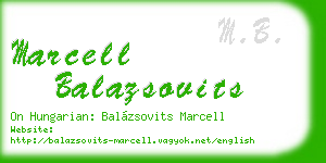 marcell balazsovits business card
