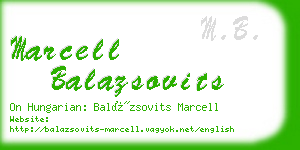 marcell balazsovits business card